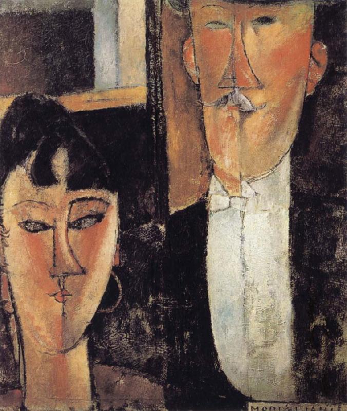 Amedeo Modigliani Bride and Groom China oil painting art